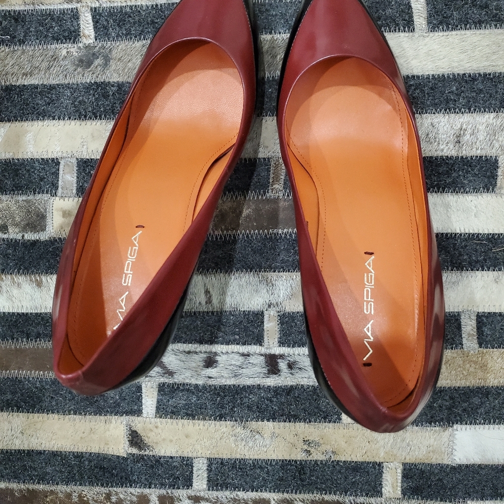 Via Spiga black and red heels